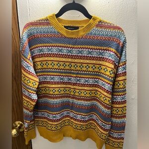 Forever 21+ Mustard Isle Knit Sweater 1XL
